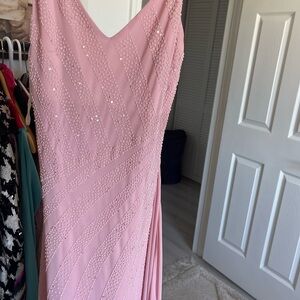Elegant Pink Evening Gown